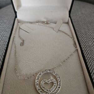 Alfani heart pendant necklace crystallized with Swarovski